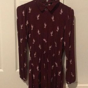Maroon H&M dress